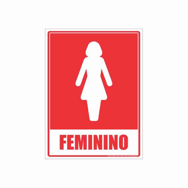 Placa Banheiro Feminino