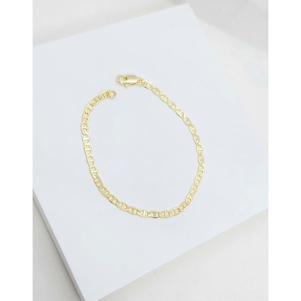 Pulseira Infantil Piastrine Banhada a Ouro 