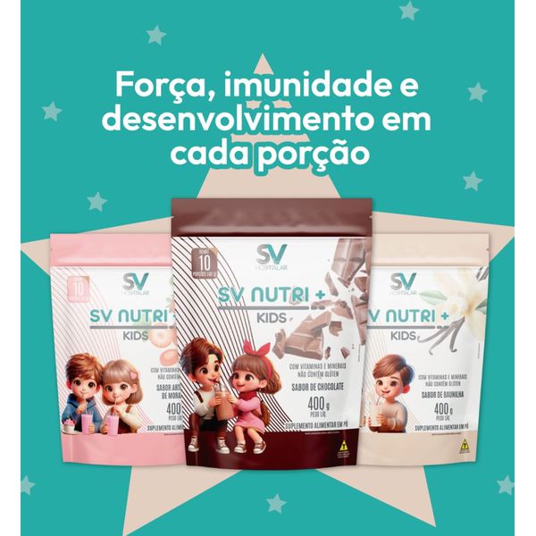 PROMO 3 UNIDADES NUTRI+KIDS 400G CADA - 7% DESCONTO
