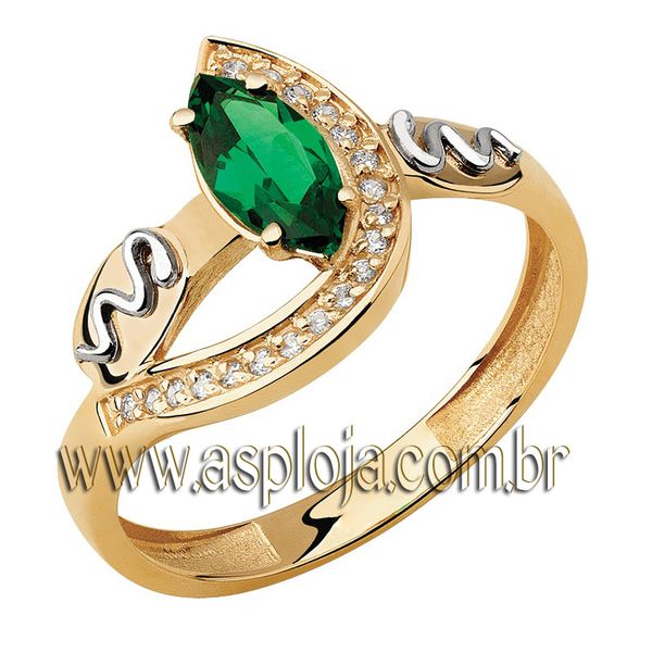 Anel de formatura em Ouro amarelo 18k - ASP-ANF006