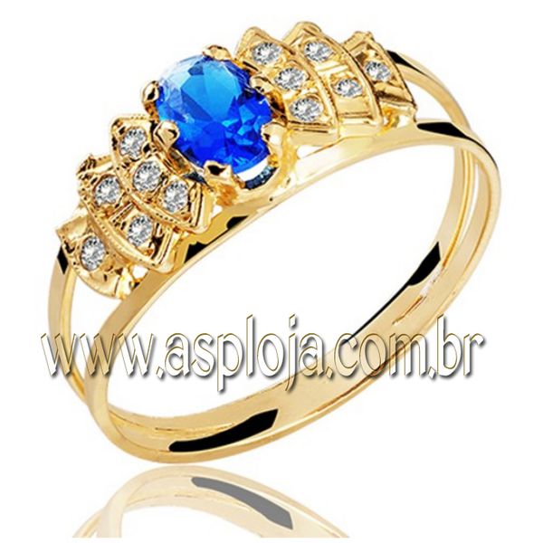 Anel de formatura em Ouro amarelo 18k - ASP-ANF002