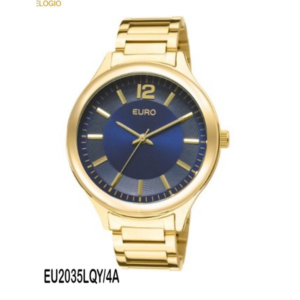 RLG-3978 - Relógio Feminino Analógico Euro Caen EU2035LQY/4A - Dourado