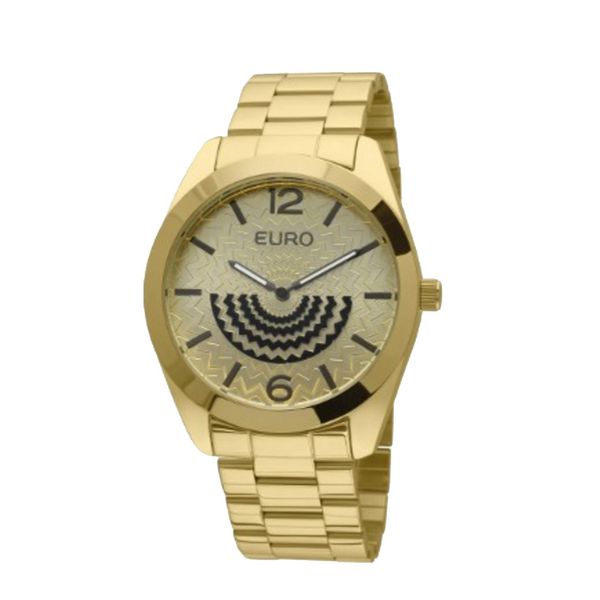 Relógio Euro Feminino Linha Fan Dourado - EU2034AN/4D - ASP-RLG-2791