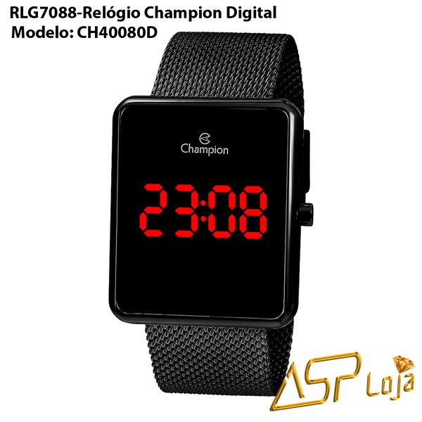 Relógio Champion Digital Led CH40080D