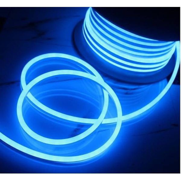 Mangueira Neon De Led Flexível Rolo Com 50 Metros - Azul