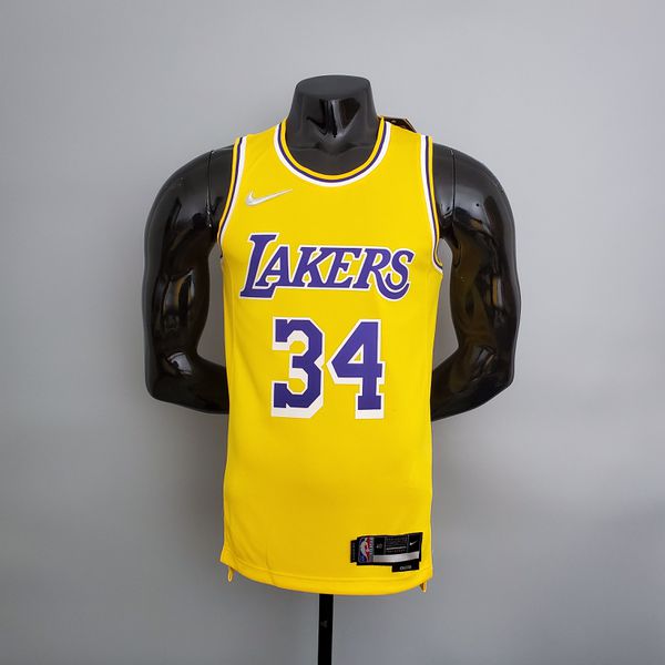 Lakers Silk O'Neal Camisa 34 Especial 75 Anos 