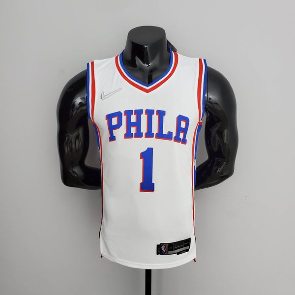 NBA Jersey Philadelphia 76ers HARDEN #1 Branca - Especial 75 Anos