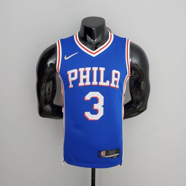 Philadelphia NBA Jersey76ers IVERSON#3 Azul - Especial 75 Anos