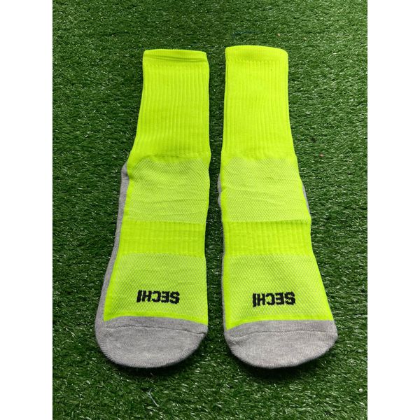 Meia Antiderrapante Esportiva SECHI - Unissex - Verde Neon