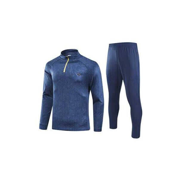 Agasalho De Treino Santos Meio Zíper - 24/25 - Azul e Dourada