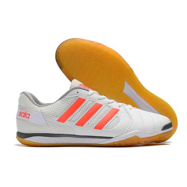 Chuteira Futsal Adidas Top Sala (IC) - Cinza/Laranja.
