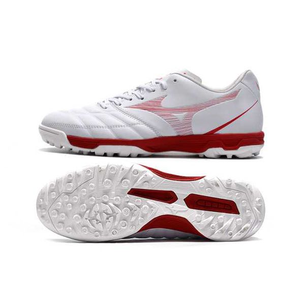 Chuteira Society Mizuno (TF) - Branco/Vermelho