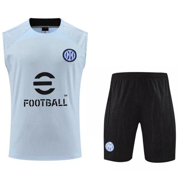 Conjunto De Treino Inter de Milão 23/24 Regata + Short - Masculino Azul Claro