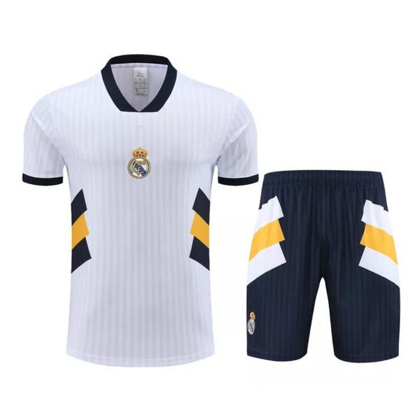 Conjunto De Treino Camisa + Short Real Madrid 23/24 - Masculino (listrada)