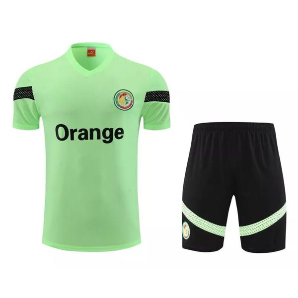 Conjunto De Treino Camisa + Short Senegal 23/24 - Masculino Verde Neon 