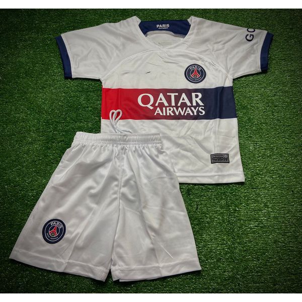 Conjunto Infantil PSG Away Branca 2023/24