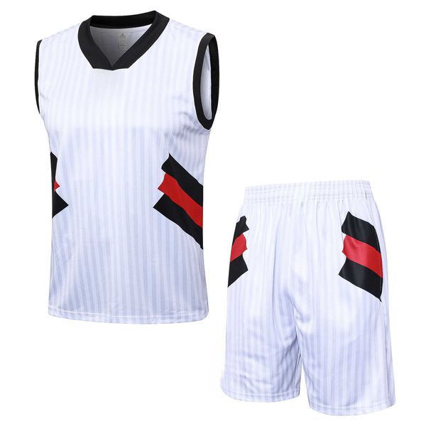 Conjunto Treino Regata + Short Flamengo 22/23 - Branca Listrada