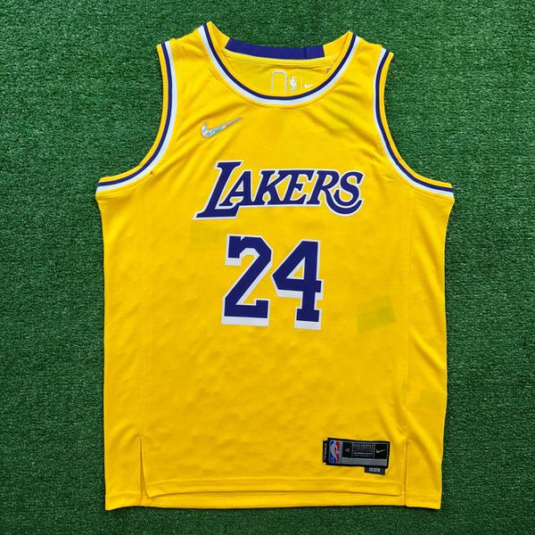  NBA Los Angeles Lakers Edição 75 anos 21/22 Kobe Bryant #24 - Amarelo