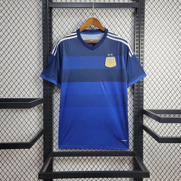 Camisa Argentina Retrô Away II 2014 - Azul - Torcedor Masculina