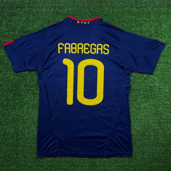 Camisa Retrô Espanha Away II 2010 - Fàbregas #10 Azul - Torcedor Masculina 