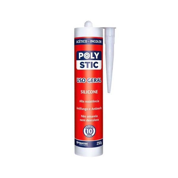 PULVITEC COLA SILICONE ACETICO INCOLOR 250GR 