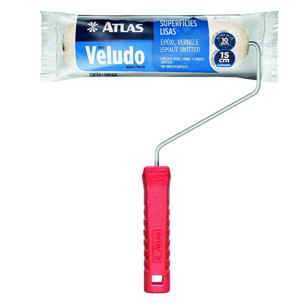 ATLAS ROLO VELUDO NATURAL 15CM 329/15