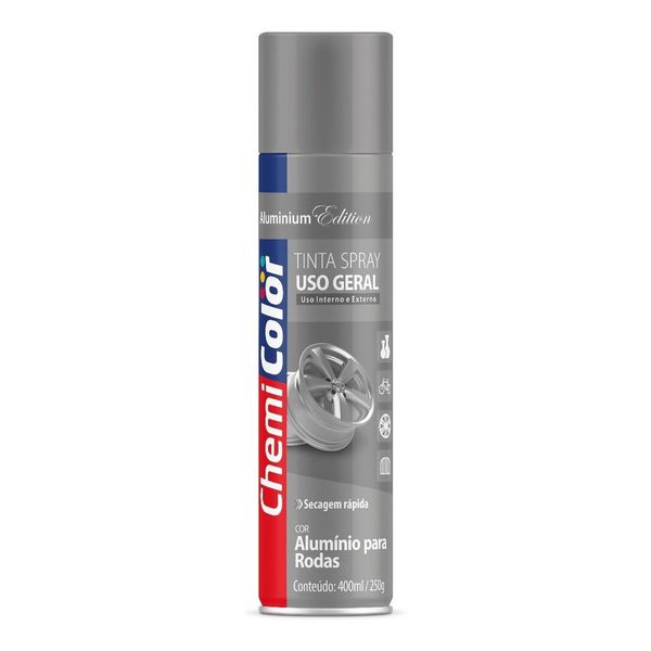 BASTON SPRAY CHEMICOLOR USO GERAL ALUMINIO P/RODAS 400ML