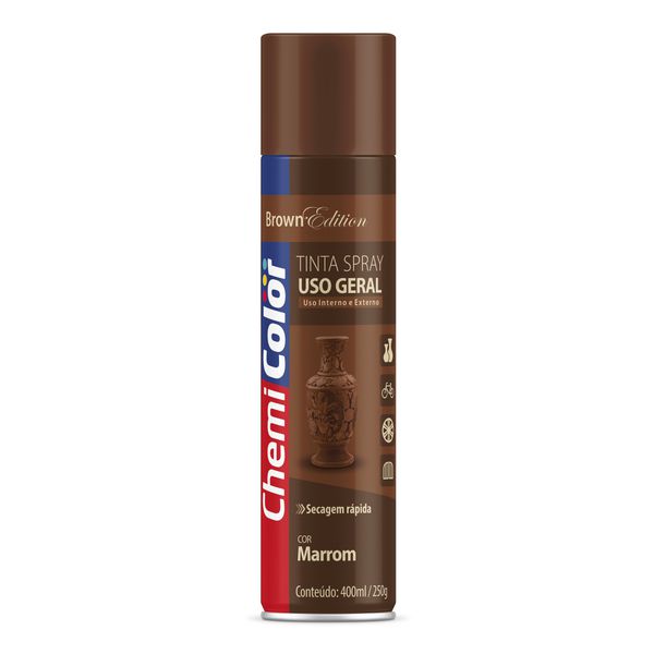 BASTON SPRAY CHEMICOLOR USO GERAL MARROM 400ML