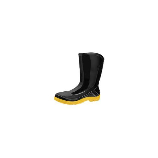 MARLUVAS BOTA PVC C/FORRO PRETA C/ BARRA SOLADO AM. 38
