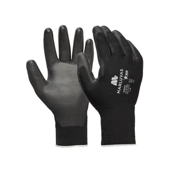 MARLUVAS LUVA PU BLACK G (50M-PU T-9)