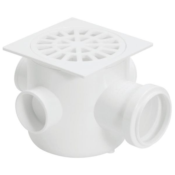 AMANCO CAIXA SIFONADA QUAD BRANCA (100X100X50)