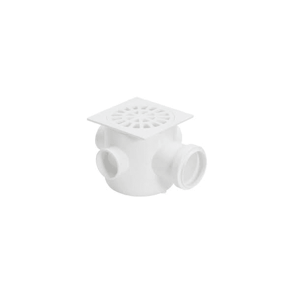 PLASTUBOS CAIXA SIFONADA QUAD BRANCA 100X100X50