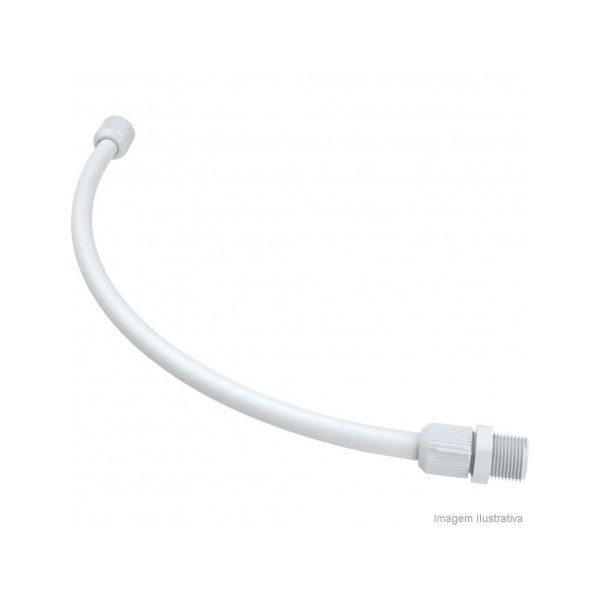 PLASTUBOS ENGATE FLEXIVEL PVC BRANCO 40CM