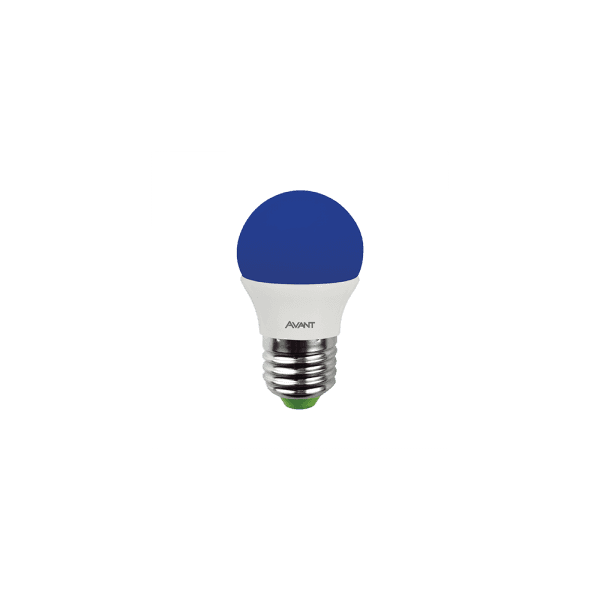AVANT LAMPADA LED BOLINHA FILAMENTO E-27 2W BIV. AZUL