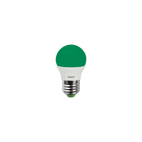 AVANT LAMPADA LED BOLINHA FILAMENTO E-27 2W BIV. VERDE