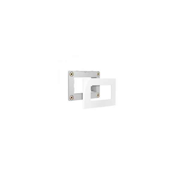 MARGIRIUS SLEEK CONJ. PLACA + SUPORTE P/ MOVEL BRANCO