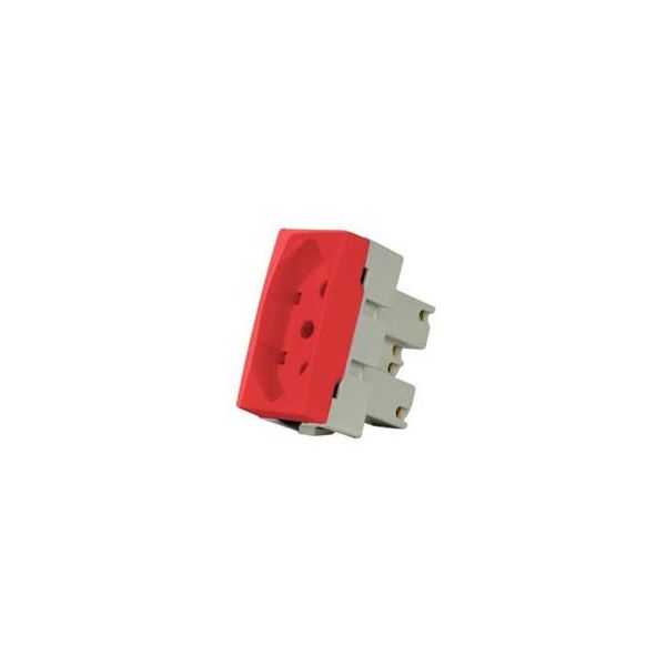 MARGIRIUS SLEEK TOMADA PADRÃO BRASILEIRO 2P + T 20A 250V VERMELHA