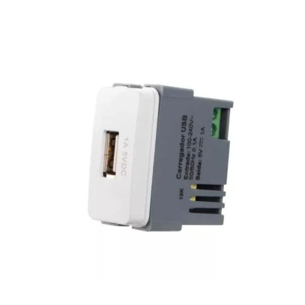 MARGIRIUS TOMADA CARREGADOR USB 1A BIV. BR B3