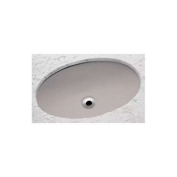 INCEPA CUBA EMBUTIR OVAL PEQUENA 39X30 CINZA PLATINA