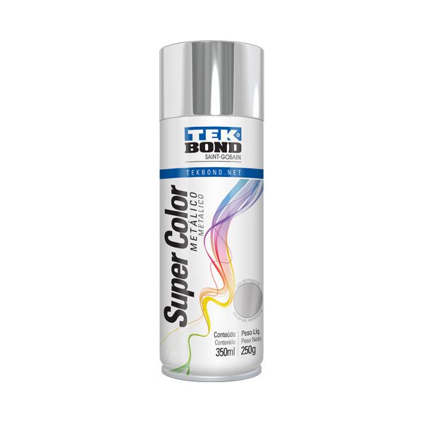 TEK BOND SPRAY PRATA METALICO 350ML / 250G