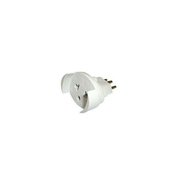 ILUMI PINO ADAPTADOR 2P+T BRANCO 10A C/10