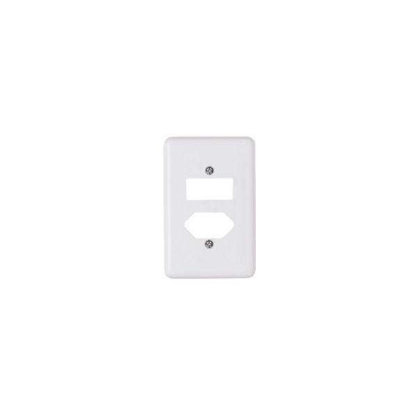 ILUMI STYLUS PLACA 4X2 (1 INTERRUPTOR + 1 TOMADA)