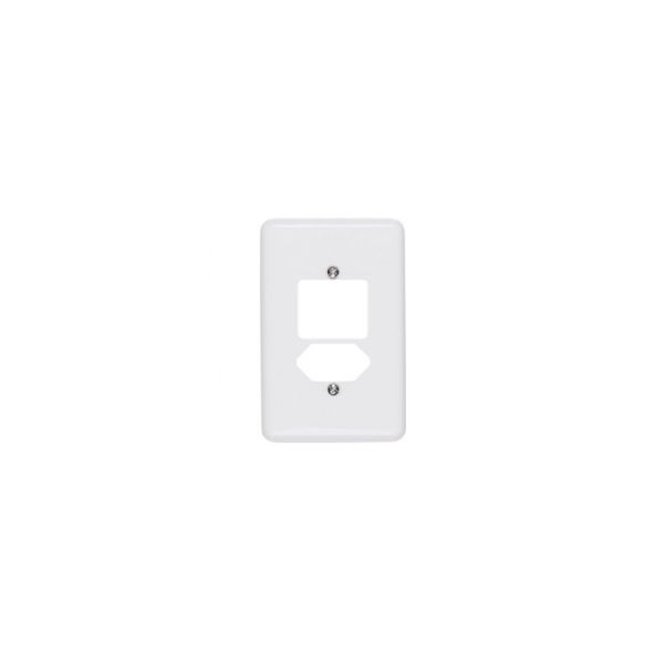 ILUMI STYLUS PLACA 4X2 (2 INTERRUPTORES + 1 TOMADA)