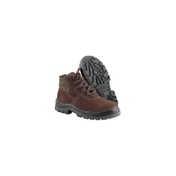 RHINO BOTINA CADARÇO NOBUCK CAFÉ COM BICO PVC N39