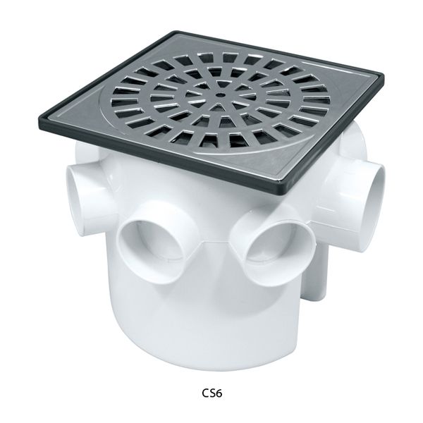ASTRA CAIXA SIFONADA QUAD CROMADA 15X15