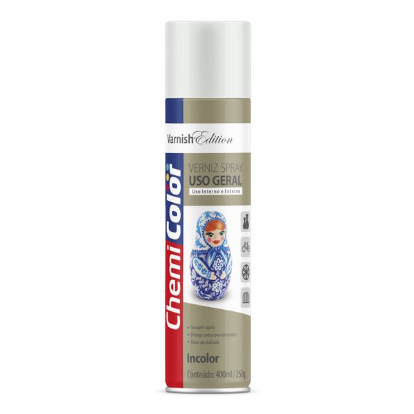 BASTON SPRAY CHEMICOLOR USO GERAL VERNIZ 400ML