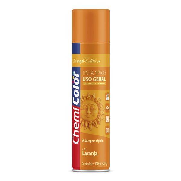 BASTON SPRAY CHEMICOLOR USO GERAL LARANJA 400ML
