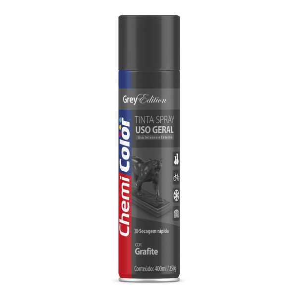 BASTON SPRAY CHEMICOLOR USO GERAL GRAFITE 400ML
