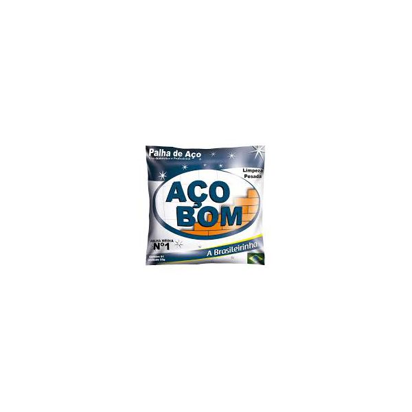 AÇOBOM PALHA DE AÇO 1 MÉDIA C/ 20