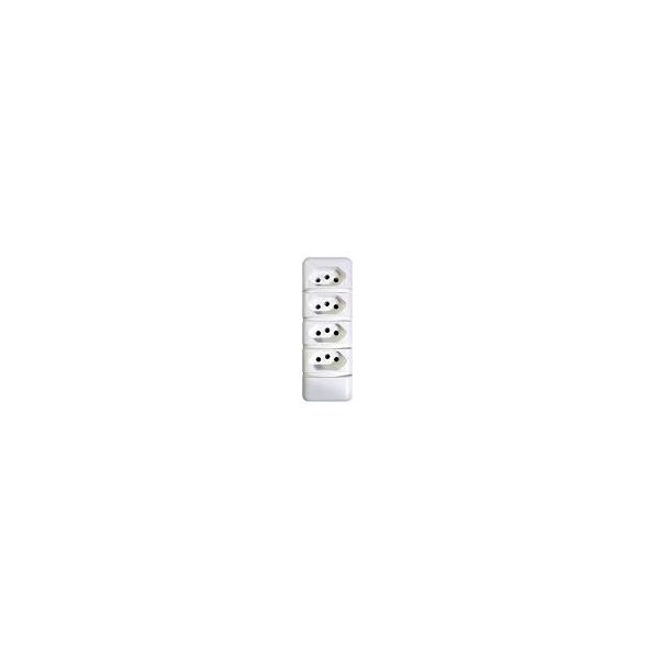 KAHEL TOMADA BARRA QUADRUPLA 10A/20A 2P+T BR BIAMPER